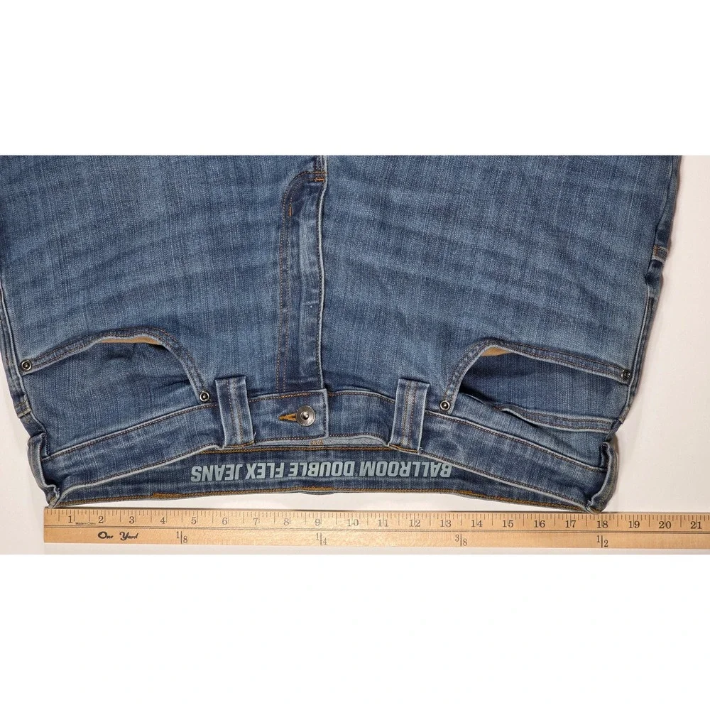 Duluth Trading Co Ballroom Double Flex Jeans Mens 36x32 Relaxed Fit Blue Denim